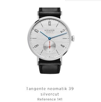 Nomos TANGENTE NEOMATIK 39 SILVERCUT 141 Watches Review Replica Nomos Glashuette watches for sale