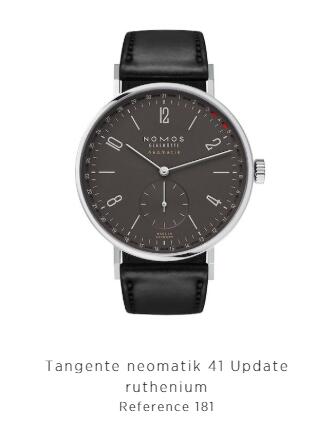 Nomos TANGENTE NEOMATIK 41 UPDATE RUTHENIUM 181 Watches Review Replica Nomos Glashuette watches for sale
