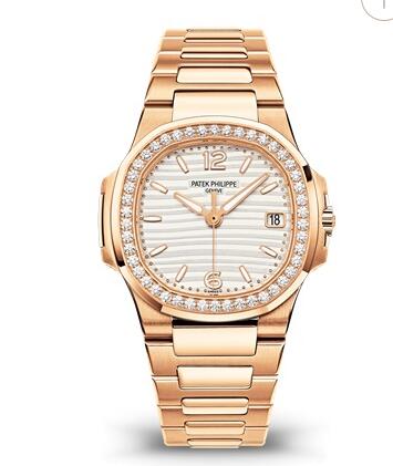 Patek Philippe Nautilus 7010 Rose Gold White Replica Watch 7010/1R-011