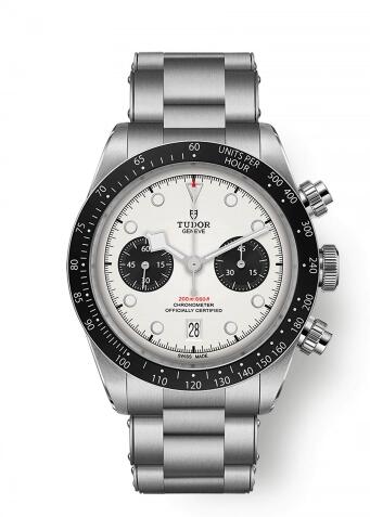 Tudor Heritage Black Bay Chronograph Panda Bracelet Replica Watch 79360N-0002
