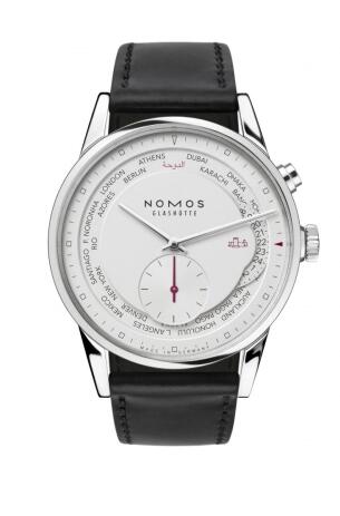 Buy Nomos Glashuette Watches for sale Nomos ZÜRICH WORLD TIME Replica Watch Review 805