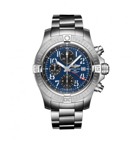 Breitling Avenger Chronograph GMT 45 Stainless Steel Replica Watch A24315101C1A1
