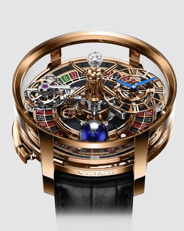 Replica Jacob & Co Astronomia Tourbillon Casino Rose Gold Watch AT160.40.AB.AB.B