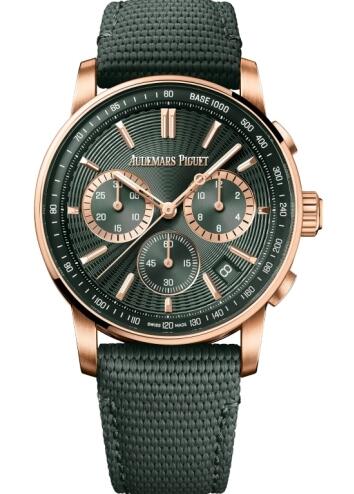 6393OR.OO.A056KB.01 Fake Audemars Piguet CODE 11.59 Automatic Pink Gold Green watch