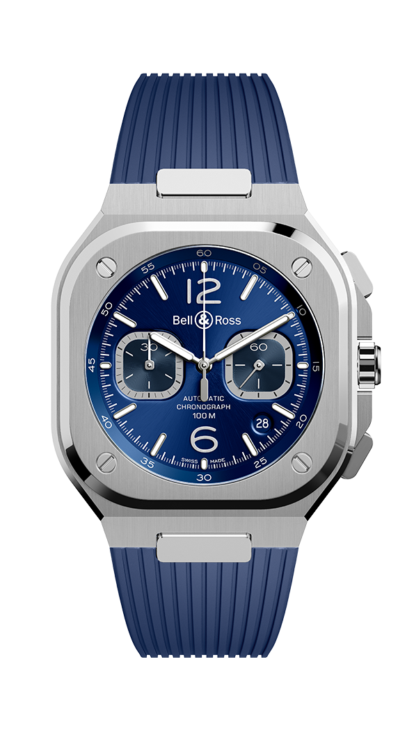 Bell and Ross BR 05 CHRONO BLUE STEEL Replica Watch BR05C-BU-ST/SRB