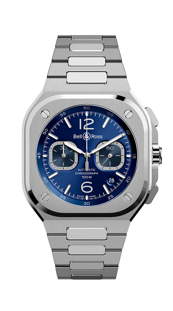 Bell and Ross BR 05 CHRONO BLUE STEEL Replica Watch BR05C-BU-ST/SST