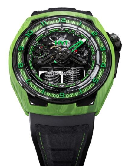 2022 HYT Hastroid Green Laser Replica Watch H02755