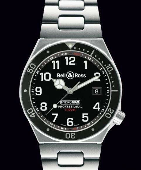 Replica bell ross watches for sale Bell & Ross Hydromax 11000M PROFESSIONAL HYDROMAX-S-B Steel - Black Dial