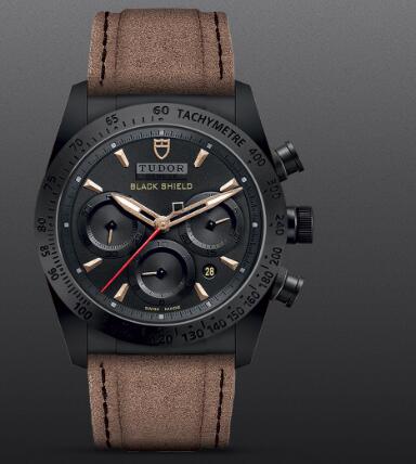 Tudor Fastrider Black Shield Ceramic Black-Sand Alcantara Replica Watch 42000CN-0016