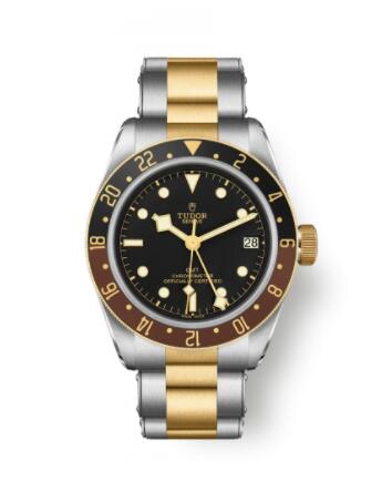 Tudor Black Bay GMT S&G Black Bracelet Replica Watch 79833MN-0001