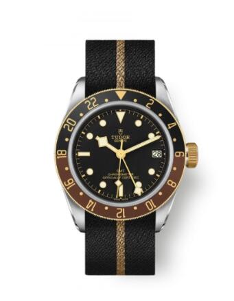 Tudor Black Bay GMT S&G Black Fabric Replica Watch 79833MN-0004
