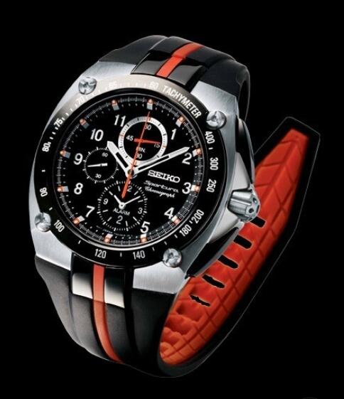 Seiko Watch Replica Chronographe Alarme Sportura SNAE07 Steel - Titanium Carbide Treatment