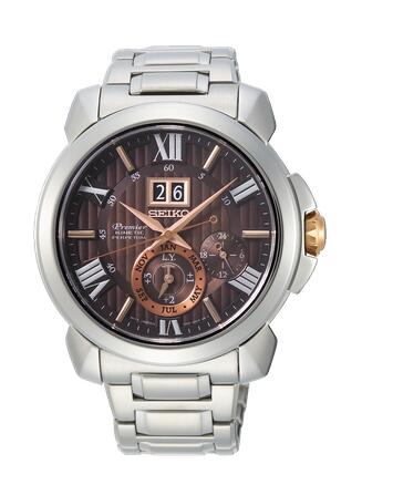Seiko Premier Kinetic Replica Watches for sale Men SNP157P1