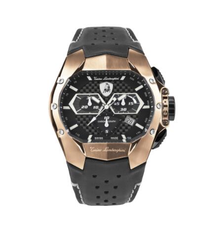 Lamborghini GT1 SS Chrono Watch Rose Gold Copy Watch T9GD-RG