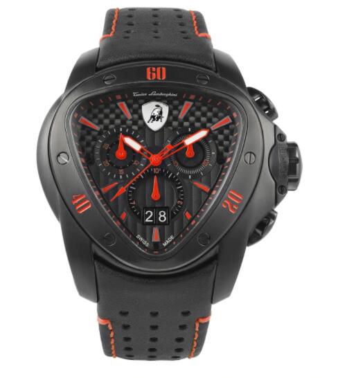 Copy Lamborghini Spyder Chrono Watch red T9SA