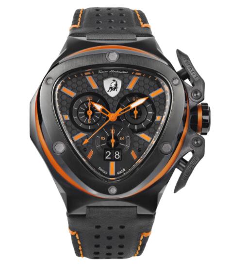 Copy Lamborghini Spyder X Chrono Watch orange T9XB