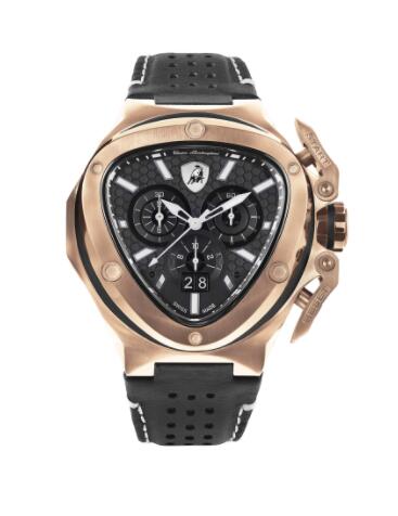 Lamborghini Spyder X SS Chrono Watch Rose Gold Copy Watch T9XD-RG